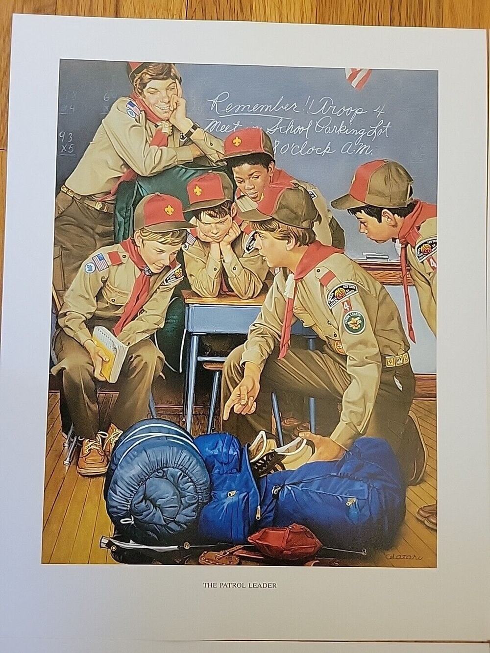 1986 Hoyle Scouting Through The Years Poster/Print - The Patrol Leader